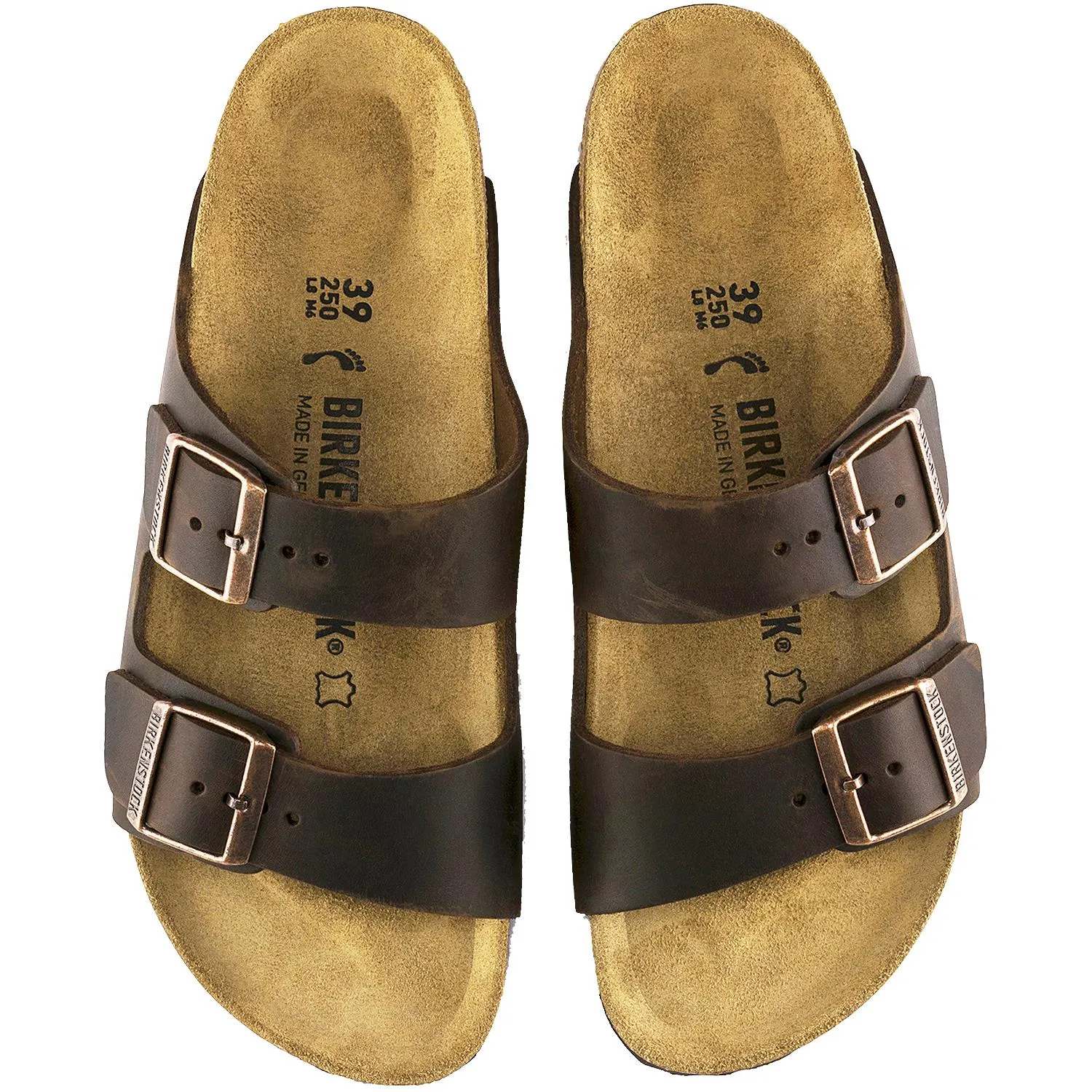 Unisex Birkenstock Arizona Habana Oiled Leather