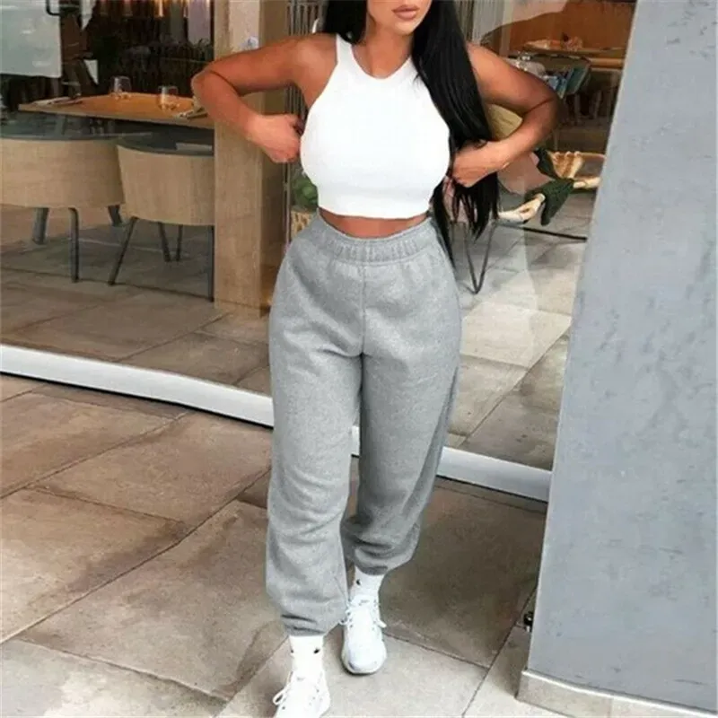 UrbanEase High-Rise Elastic Waist Jogger Sweatpants