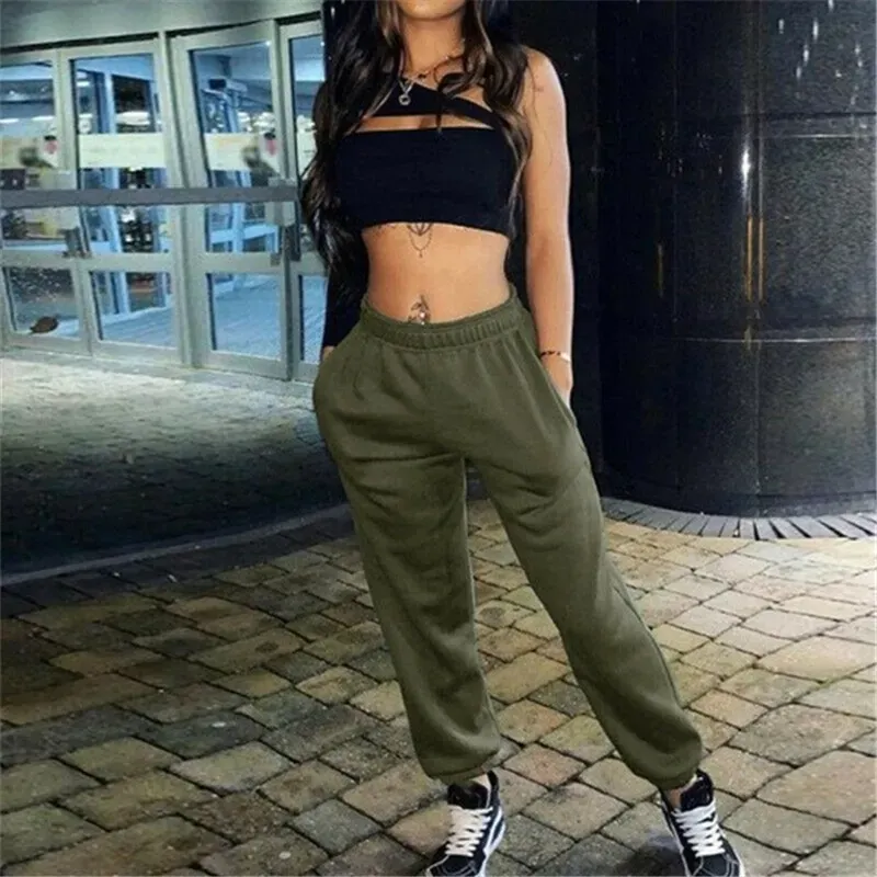 UrbanEase High-Rise Elastic Waist Jogger Sweatpants