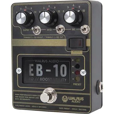 WALRUS AUDIO EB-10 Preamp/EQ/Boost (Black)