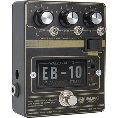 WALRUS AUDIO EB-10 Preamp/EQ/Boost (Black)