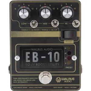 WALRUS AUDIO EB-10 Preamp/EQ/Boost (Black)