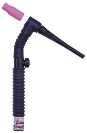 WeldCraft® WP-17FV Tig Torch Kit, Flexible Head, 7/8 in, Two-Piece 12.5 ft Cable, WP-17FV-12-2