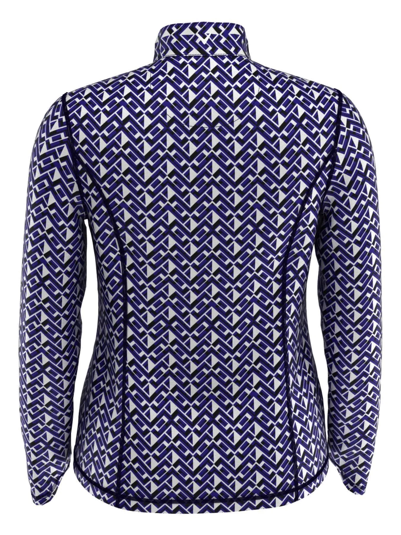 Womens Geometric 1/4 Zip Pullover