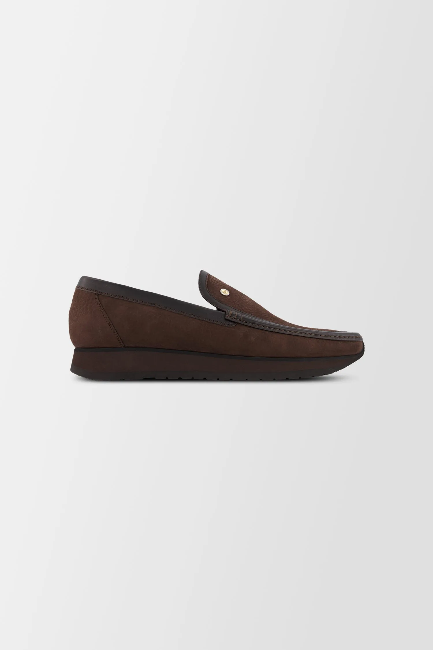Zilli Graine Brown Nubuck Loafers